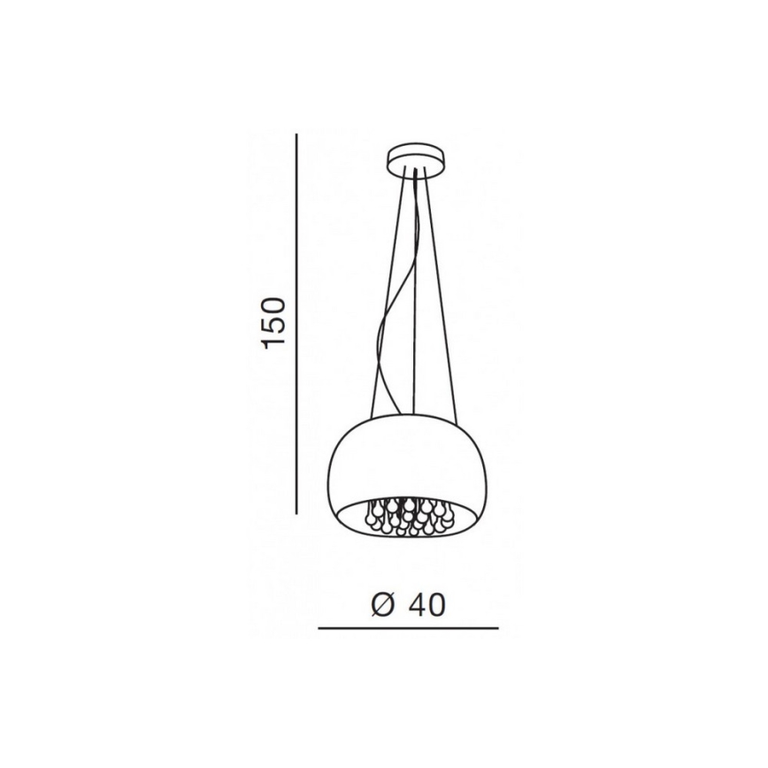 Azzardo AZ0699 - Candelabro num fio BURN 5xG9/40W/230V