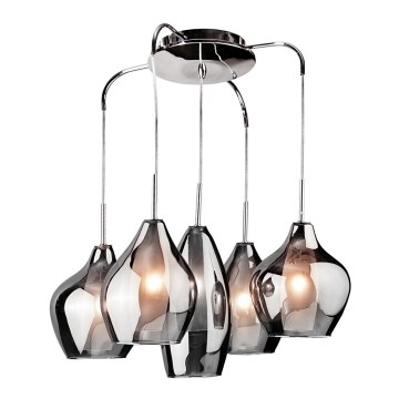 Azzardo AZ0722 - Candelabro num fio AMBER MILANO 5xG9/40W/230V