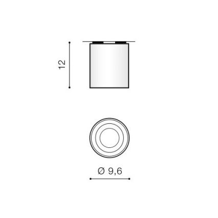 Azzardo AZ0857 - Luz de teto BROSS 1xGU10/50W/230V