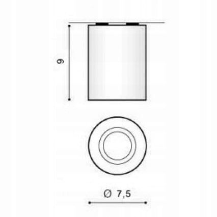 Azzardo AZ1054 - Luz de teto BORIS 1xGU10/50W/230V
