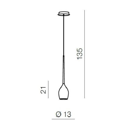 Azzardo AZ1220 - Candelabro num fio IZZA 1xE14/40W/230V