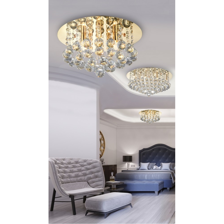 Azzardo AZ1288 - Luz de teto de cristal BOLLA 10xG9/40W/230V