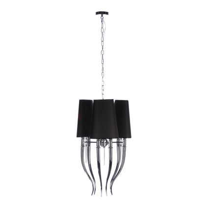 Azzardo AZ1345 - Candelabro suspenso DIABLO 6xE14/11W/230V preto