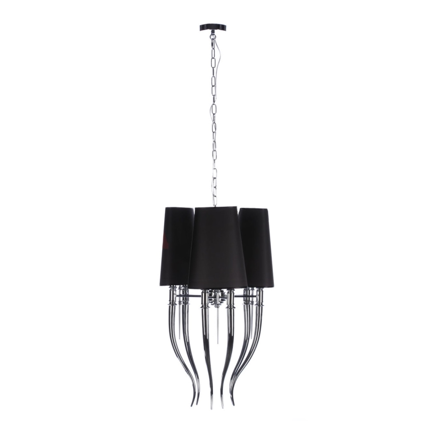 Azzardo AZ1345 - Candelabro suspenso DIABLO 6xE14/11W/230V preto