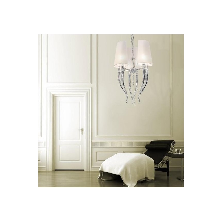 Azzardo AZ1345 - Candelabro suspenso DIABLO 6xE14/11W/230V preto