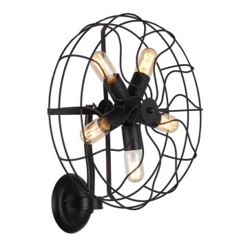 Azzardo AZ1349 - Luz de parede FAN 5xE27/60W/230V