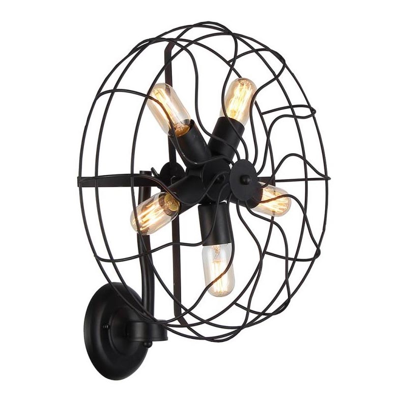 Azzardo AZ1349 - Luz de parede FAN 5xE27/60W/230V