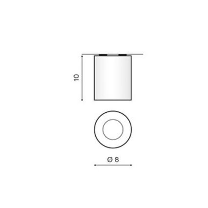 Azzardo AZ1360 - Luz de teto de exterior ARO 1xGU10/50W/230V IP54