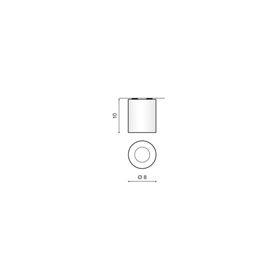 Azzardo AZ1360 - Luz de teto de exterior ARO 1xGU10/50W/230V IP54