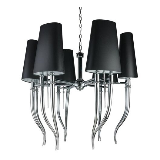 Azzardo AZ1390 - Candelabro suspenso DIABLO 12xE14/11W/230V preto