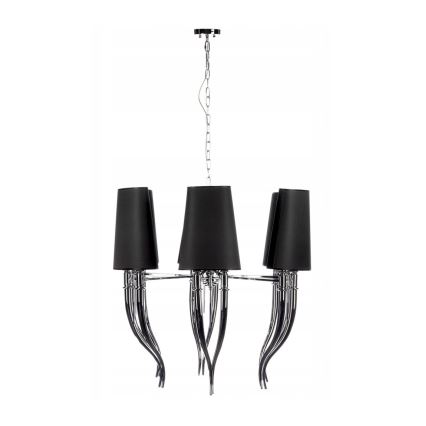 Azzardo AZ1390 - Candelabro suspenso DIABLO 12xE14/11W/230V preto