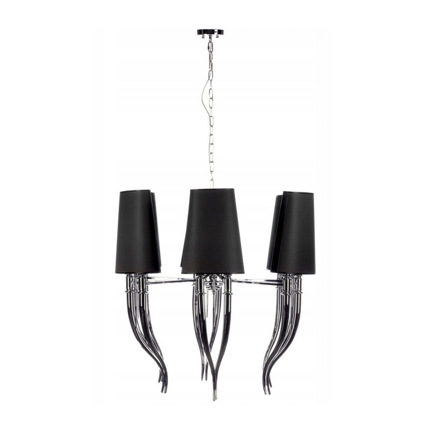 Azzardo AZ1390 - Candelabro suspenso DIABLO 12xE14/11W/230V preto