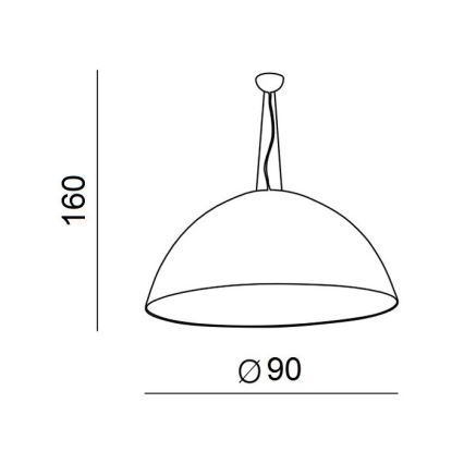 Azzardo AZ1402 - Candelabro suspenso MAGMA 4xE27/60W/230V
