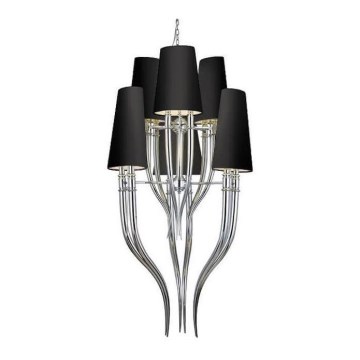 Azzardo AZ1417 - Candelabro suspenso DIABLO 12xE14/11W/230V preto