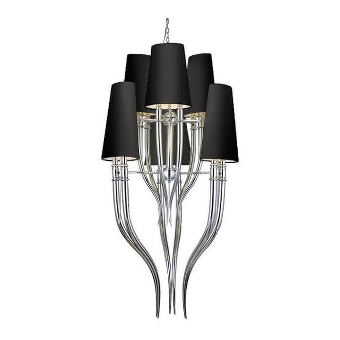 Azzardo AZ1417 - Candelabro suspenso DIABLO 12xE14/11W/230V preto
