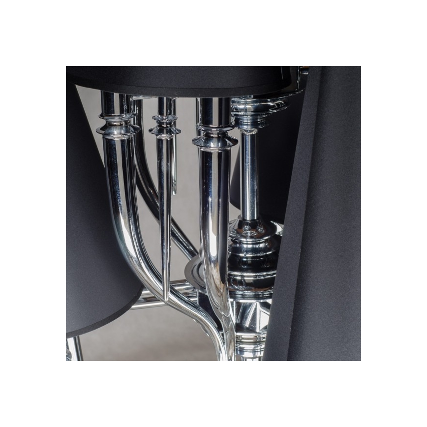 Azzardo AZ1417 - Candelabro suspenso DIABLO 12xE14/11W/230V preto