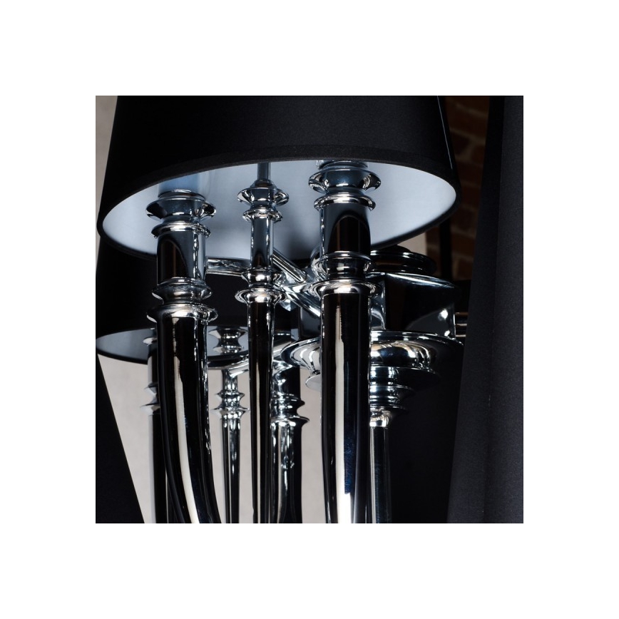 Azzardo AZ1417 - Candelabro suspenso DIABLO 12xE14/11W/230V preto