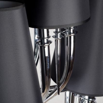 Azzardo AZ1417 - Candelabro suspenso DIABLO 12xE14/11W/230V preto