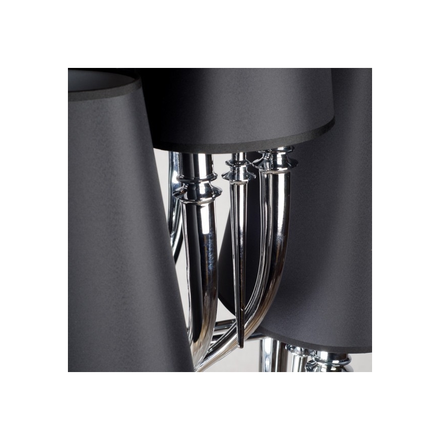 Azzardo AZ1417 - Candelabro suspenso DIABLO 12xE14/11W/230V preto