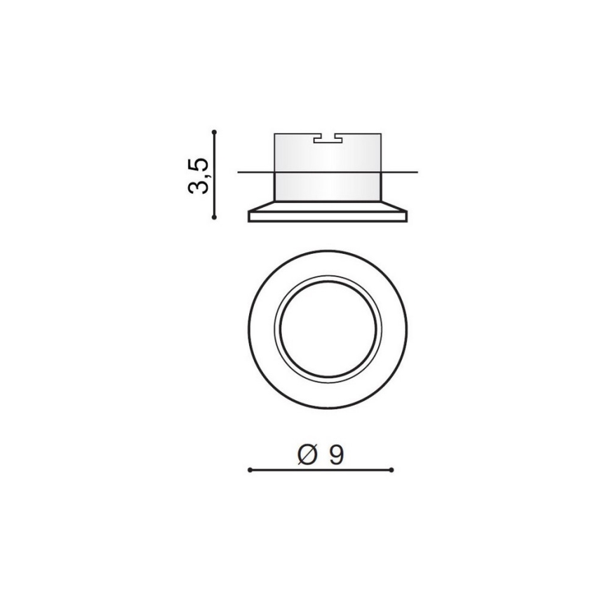Azzardo AZ1482 - Luz embutida ADAMO 1xGU10/50W/230V