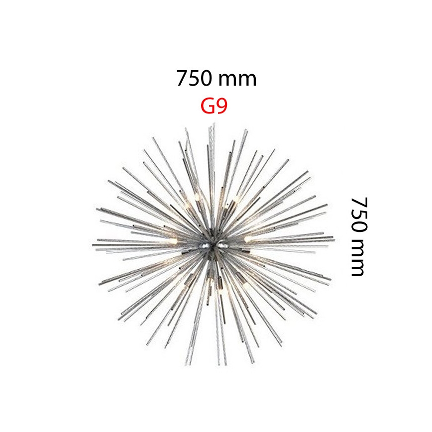 Azzardo AZ2119 - Abajur de luxo para candeeiro G9 diâmetro 750mm