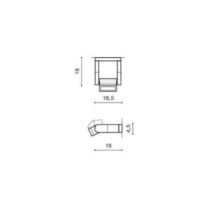 Azzardo AZ2132 - Luz de parede LED de exterior FRAME LED/8W/230V IP54