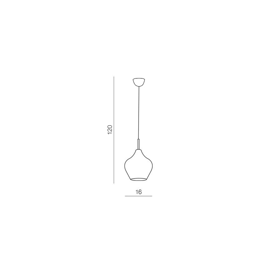 Azzardo AZ2148 - Candelabro num fio AMBER MILANO 1xG9/40W/230V