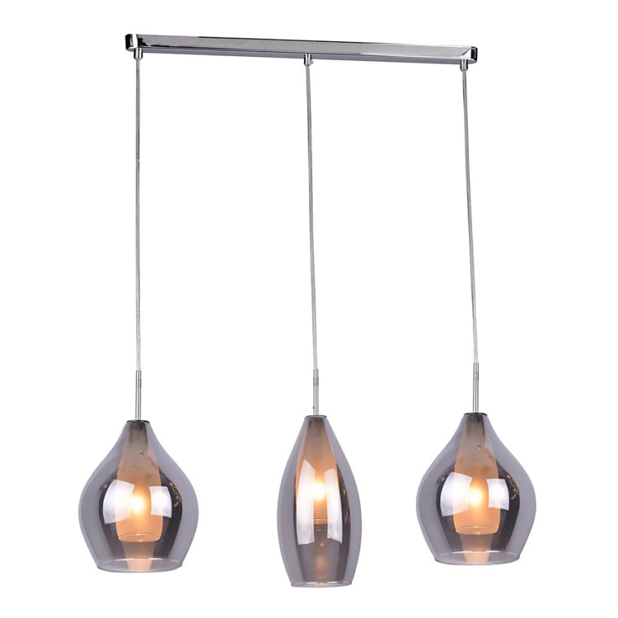 Azzardo AZ2149 - Candelabro num fio AMBER MILANO 3xG9/40W/230V