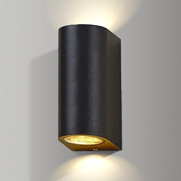 Azzardo AZ2178 - Luz de parede de exterior RIMINI 2xGU10/35W/230V IP54