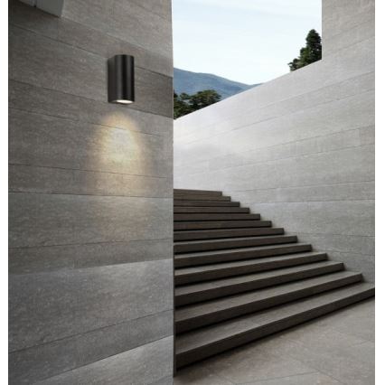 Azzardo AZ2178 - Luz de parede de exterior RIMINI 2xGU10/35W/230V IP54