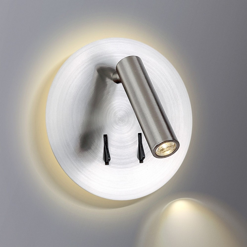Azzardo AZ2424 - Foco de parede LED FARO LED/6W+LED/3W/230V