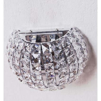Azzardo AZ2520 - Luz de parede de cristal SOPHIA 2xG9/40W/230V