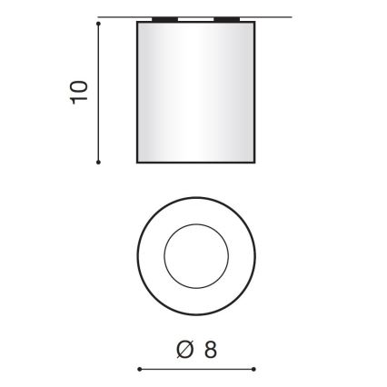 Azzardo AZ2558 - Luz de teto de exterior ARO 1xGU10/50W/230V IP54