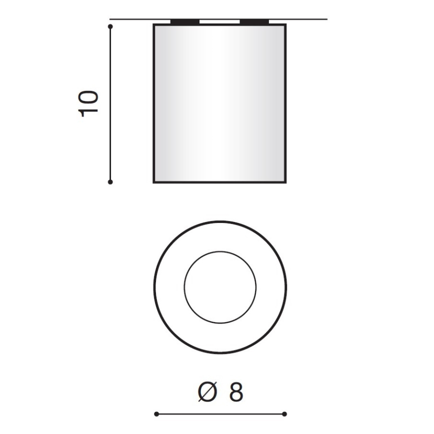 Azzardo AZ2558 - Luz de teto de exterior ARO 1xGU10/50W/230V IP54