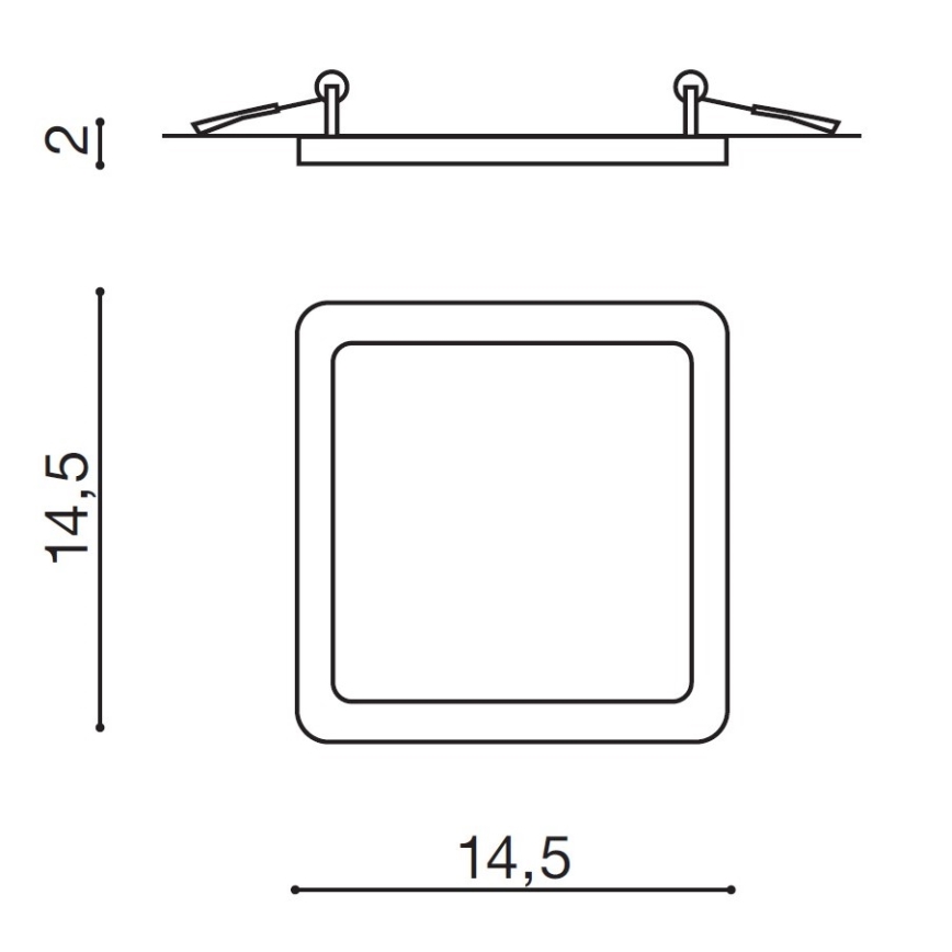 Azzardo AZ2836 - Foco de encastrar LED para casa de banho  SLIM 1xLED/12W/230V IP44 CRI 90