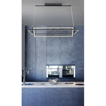 Azzardo AZ2849 - Candelabro num fio fosco LED VIENA 2xLED/70W/230V