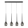 Azzardo AZ2938 - Candelabro num fio IZZA 4xE14/40W/230V