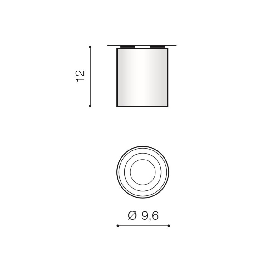 Azzardo AZ2955 - Luz de teto BROSS 1xGU10/50W/230V