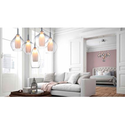 Azzardo AZ3075 - Candelabro num fio AMBER 3xG9/40W/230V