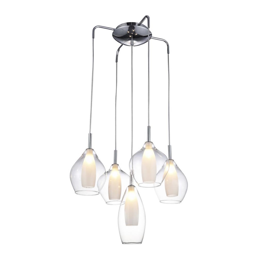 Azzardo AZ3076 - Candelabro num fio AMBER 5xG9/40W/230V