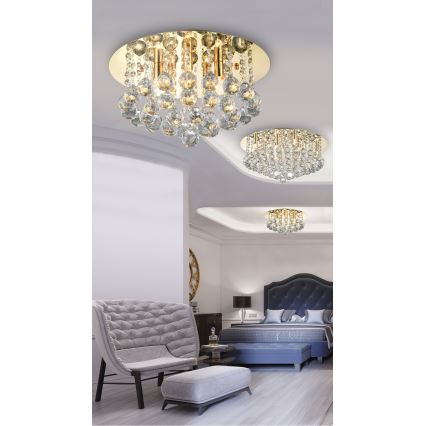 Azzardo AZ3083 - Iluminação de teto de cristal BOLLA 5xG9/40W/230V