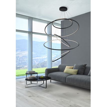Azzardo AZ3138 - Candelabro num fio fosco LED WHEEL LED/190W/230V