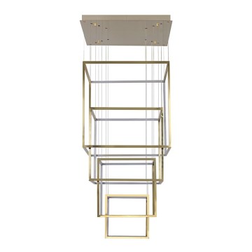 Azzardo AZ3140 - Candelabro suspenso LED com regulação OPERA LED/329W/230V dourado