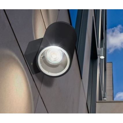 Azzardo AZ3320 - Iluminação de parede de exterior JOE 2xGU10/35W/230V IP54