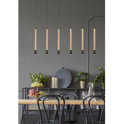 Azzardo AZ3340 - Candelabro num fio LED IZOLDA 6xLED/5W/230V