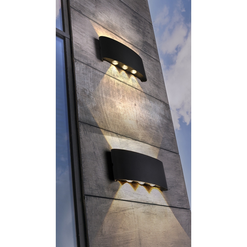 Azzardo AZ3484 - Iluminação de parede de exterior LED GINNA 6xLED/1W/230V IP54