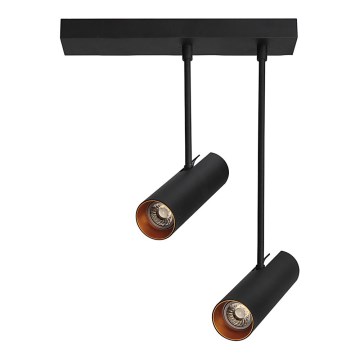 Azzardo AZ3521 - Candelabro pendente LENS 2xGU10/35W/230V