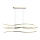 Azzardo AZ4058 - Candelabro suspenso LED com regulação WAVES LED/70W/230V dourado
