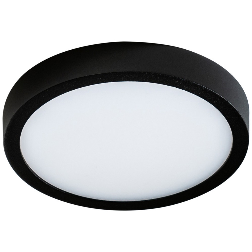 Azzardo AZ4235 - Iluminação de teto LED MALTA LED/12W/230V diâmetro 17 cm preta