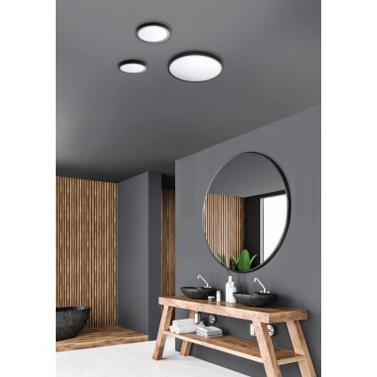 Azzardo AZ4256 - Iluminação de teto LED MALTA LED/48W/230V d. 60 cm 4000K preta